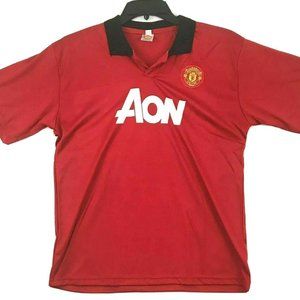 Manchester United Soccer Jersey #3 Size L Red